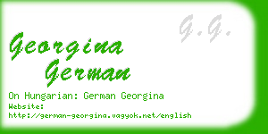 georgina german business card